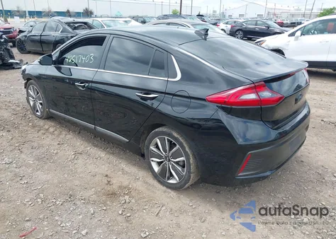 2018 Hyundai Ioniq Hybrid Limited из США, поврежденный, VIN KMHC85LC0JU091365